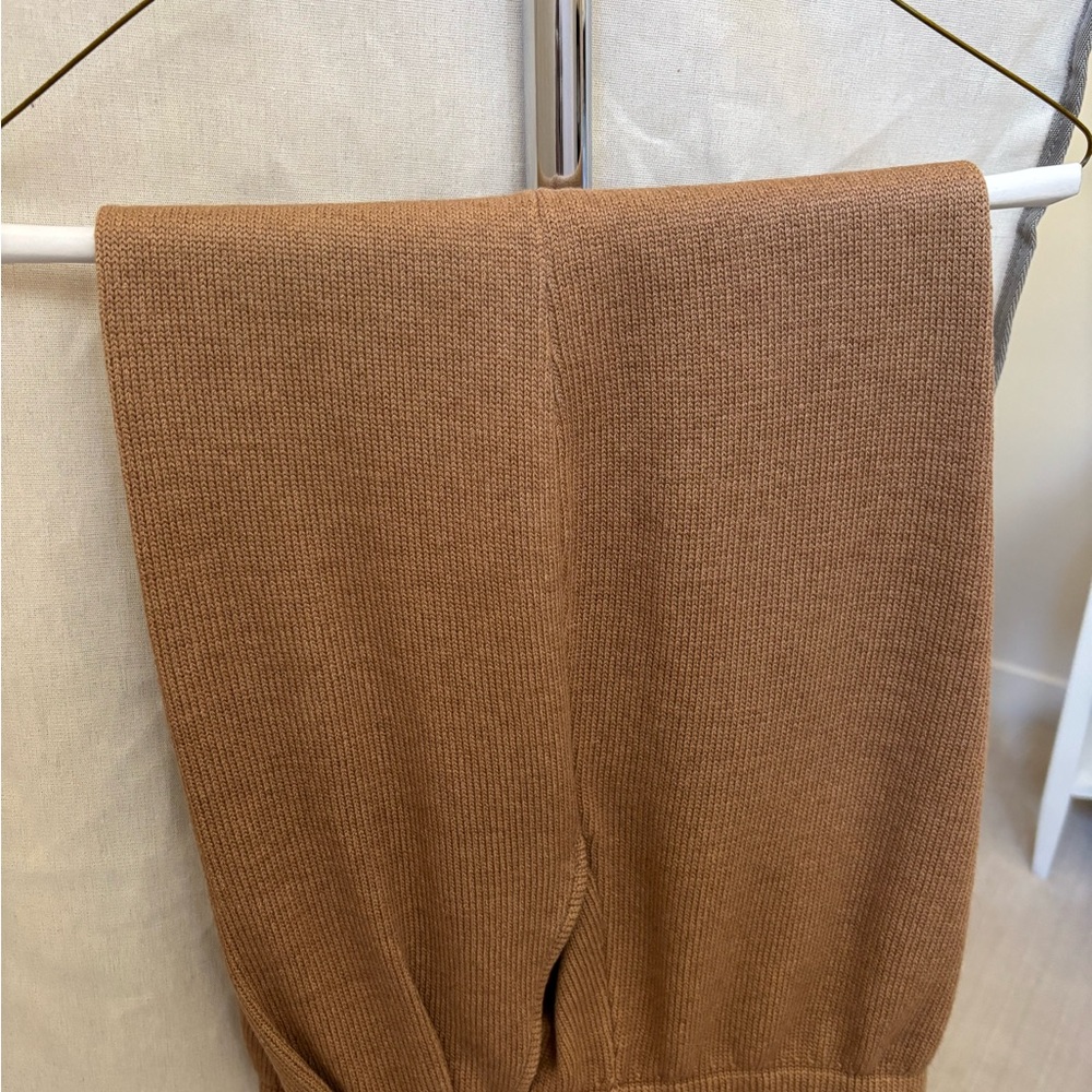 St. John Classic Brown Knit Women's Trousers - Picture 4 of 5